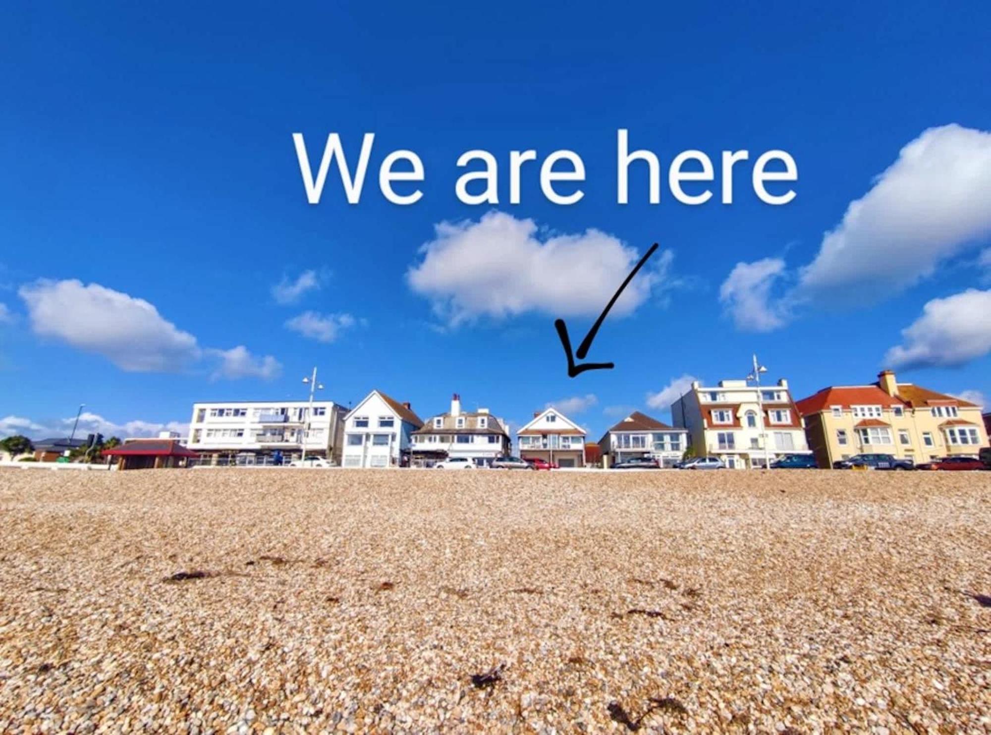 Absolute Beachfront With Decked Garden Oasis And Views Bognor Regis Esterno foto